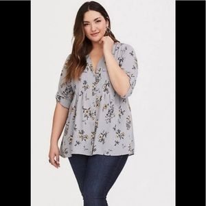 Torrid Sheer Top size 0